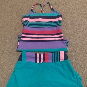 Girls Ivviva size 10 skort/tanks set